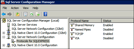 Configuring the SQL Server services