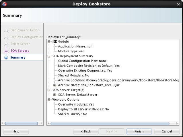 Time for action – deploying the BPEL process