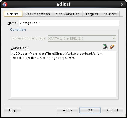 Time for action – selecting VintageBookstore