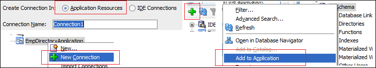 Time for action – creating a database connection