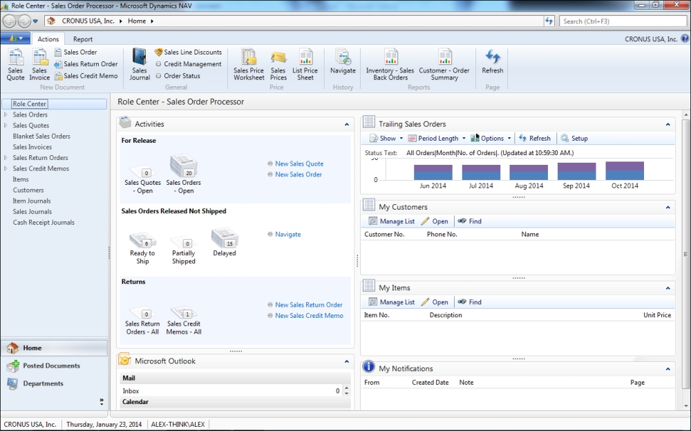 Microsoft Dynamics NAV 2013 Windows Client