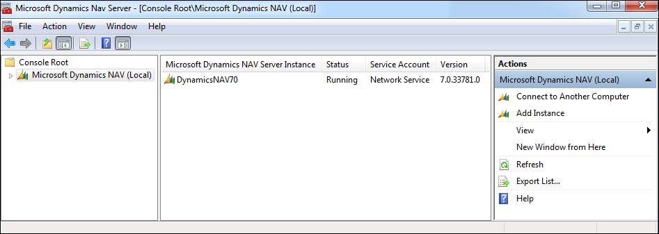 Microsoft Dynamics NAV Administration