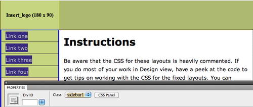 Phase 2: CSS DIV tags