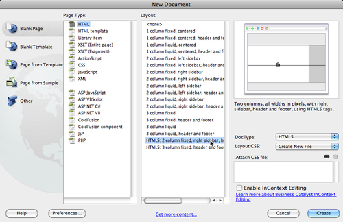 Detecting or installing the HTML5 Pack in Dreamweaver