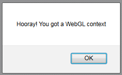 Time for action – accessing the WebGL context