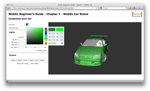 Time for action – visualizing a finished scene