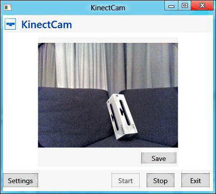 KinectCam – a Kinect camera application