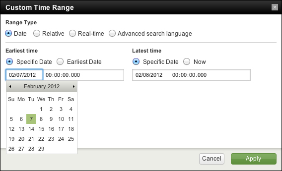 Using the time picker