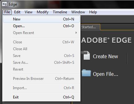 Creating a new Edge Project