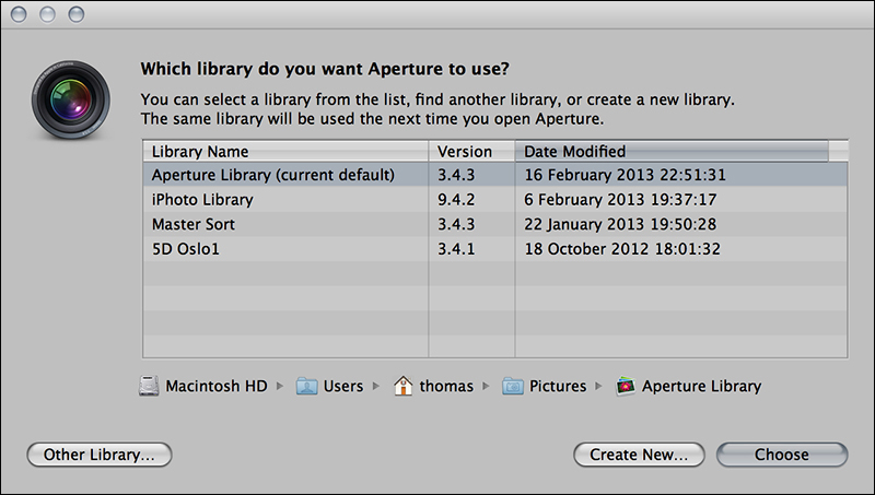 Switching libraries