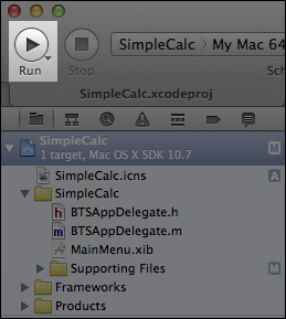 Time for action – run the SimpleCalc App