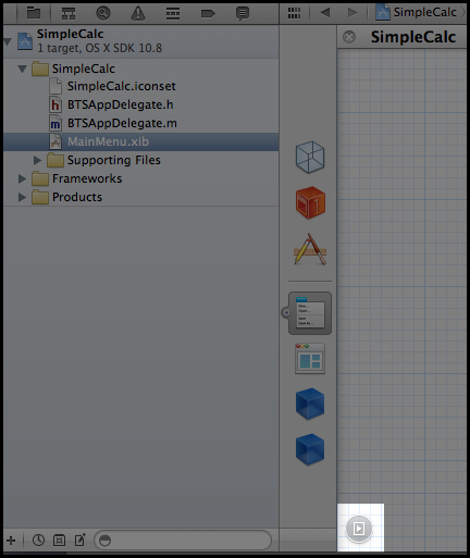 Time for action – creating the SimpleCalc interface