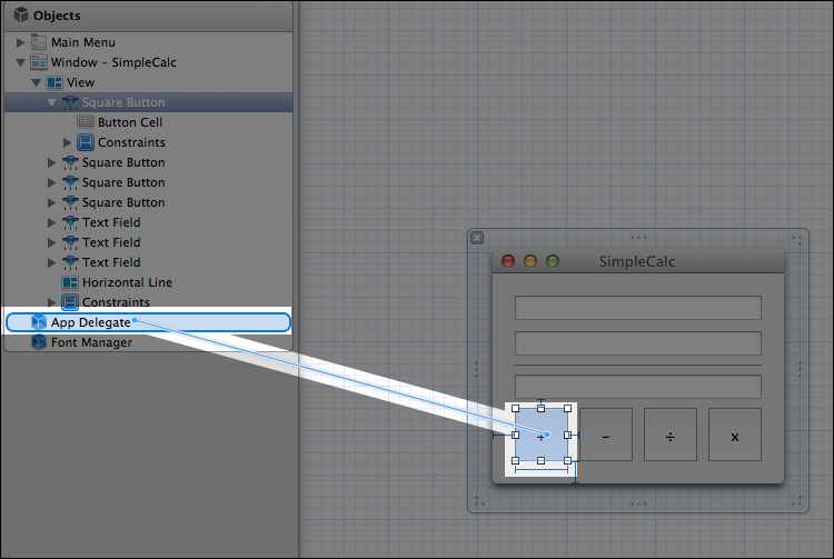 Time for action – creating the SimpleCalc interface