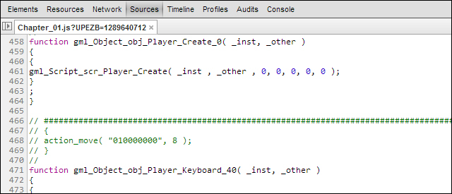 Taking a look at the JavaScript code