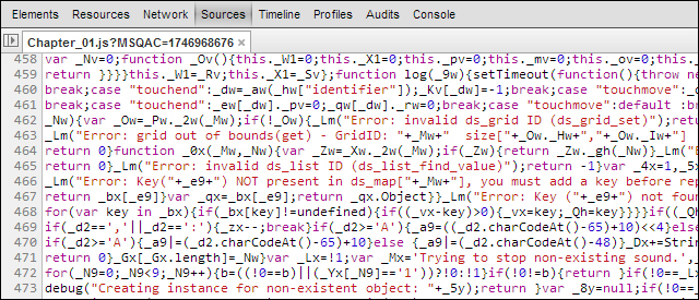 Taking a look at the JavaScript code