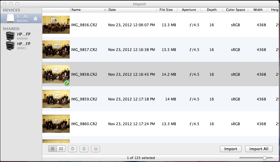 Starting with a new blank image and importing files