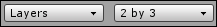 Layers and layout dropdowns