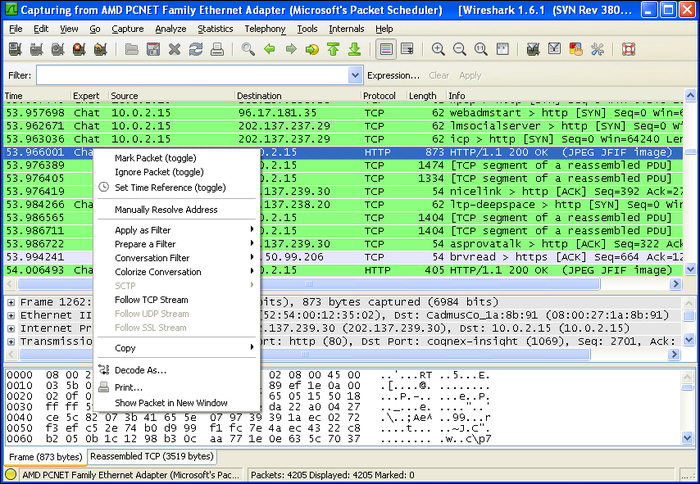 wireshark capture multicast traffic