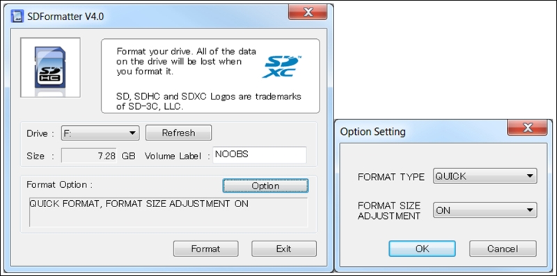 Raspberry Pi SD image - NOOBS (Rasbian/Linux OS)