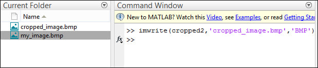 Time for action – cropping and resizing an image, then saving it as BMP