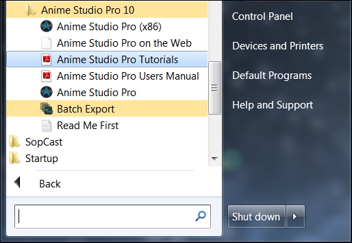 do scene changes in anime studio pro 10