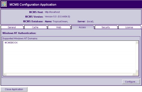 Access Settings Server Configuration Applicationaccess settings