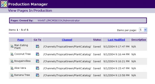 Using the Production Manager Web Author ConsoleProduction Manager
