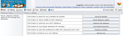 Database Utilities