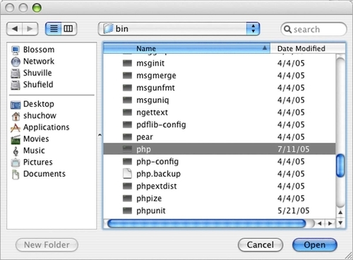 Specifying an Interpreter