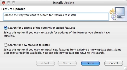 The Eclipse Update Manager